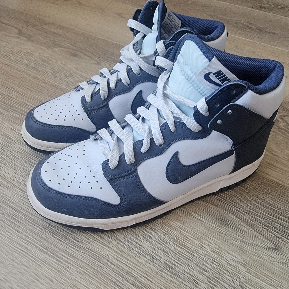 Nike White and Blue Dunks